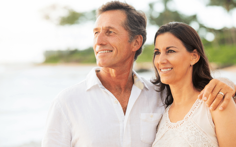 Active couple over 50 enjoying their daily life